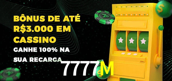 7777M melhor bônus de depósito